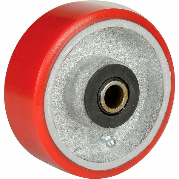 Global Industrial 4in x 1-1/2in Polyurethane Wheel, Axle Size 1/2in 748721A